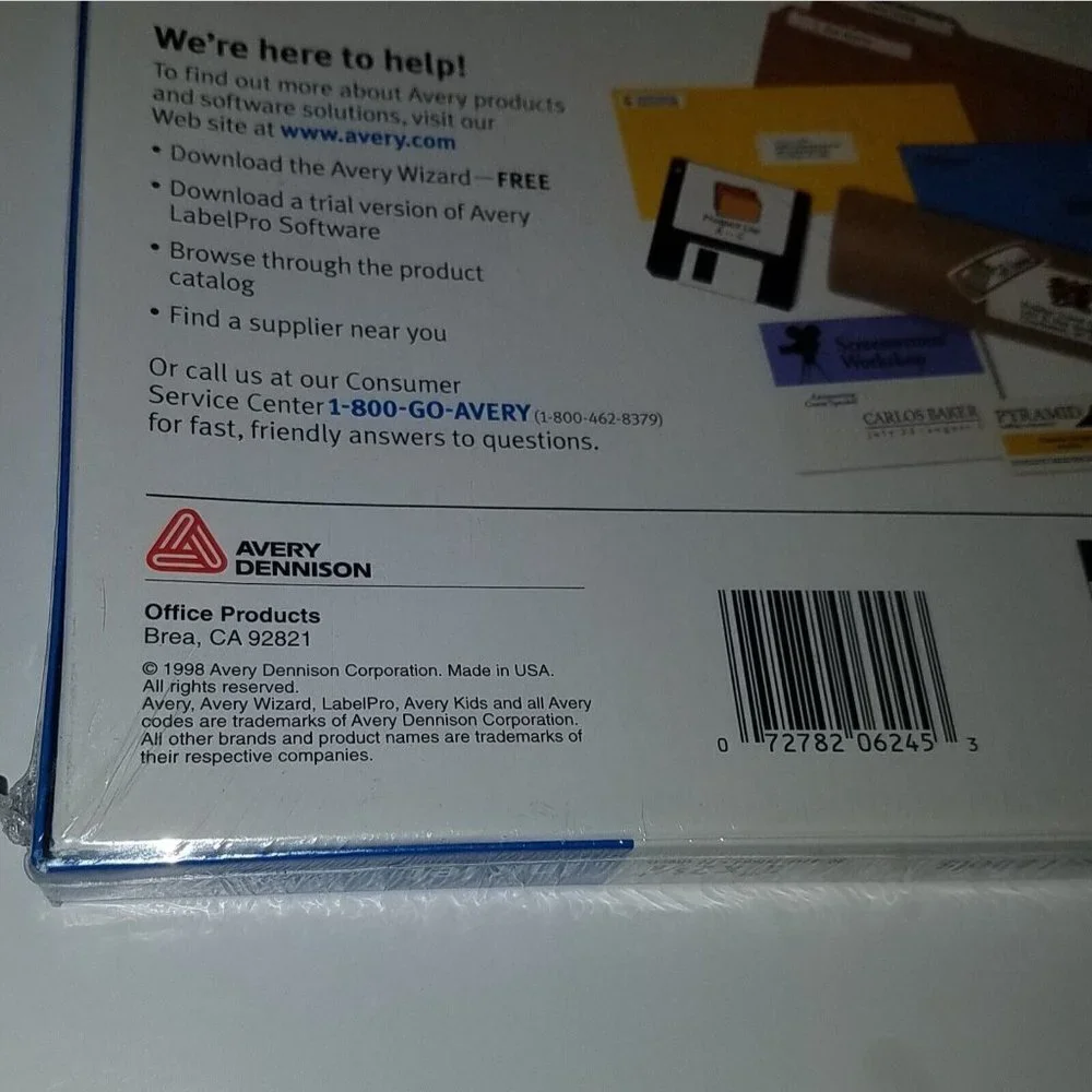 NEW Avery 6245 Ink Jet 2100 White Address Labels 1